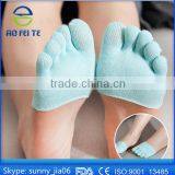 New Cotton Fingerless Cotton Toe Socks Non-slip Yoga Socks Professional Men and Women Invisible Socks Half Palm