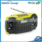 Solar Dynamo Led Flashlight Dynamo Radio Usb Charger