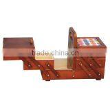 Wholesale FSC&SA8000&BSCI Folding Wooden Sewing Storage Gift Box for Birthday thumbnail-2