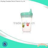 2015 European hot selling food grade plastic non-spilling baby training cup,sippy cup