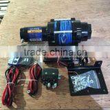 ATV Winch -Mini 12v Electric Winch -4000lbs Synthetic Rope Winch thumbnail-1