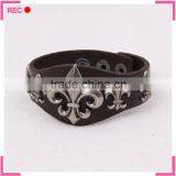 Wholesale Leather Engravable Bracelets Adjustable Length, Bracelets and Bangles for Big Wrist thumbnail-1