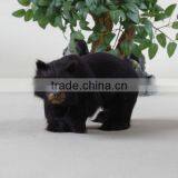 Realistic Stuffed Animals Real Fur Polar Bear thumbnail-1