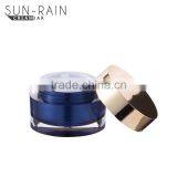 Wholesale Matte Fancy Double Wall Clear Empty Blue Aluminum 50g Jar thumbnail-3