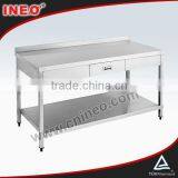 Commercial Kitchen Food Preparation Stainless Steel Work Bench(INEO Are Professional on Commercial Kitchen Project) thumbnail-1