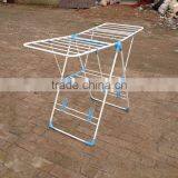 Heavy Duty Folding Dryer Hanger With Wing Style Indoor Drying Rack in White thumbnail-2