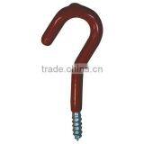 Decorative DesignScrew In Hook, Black Vinyl Coated,save Your Space and Tidy Home Look thumbnail-2