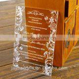 2016 Elegant New Style Clear Luxury Acrylic Laser Cut Wedding Invitation Card, Butterfly Wedding Invitation Card thumbnail-5