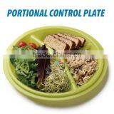 3-compartment Meal Prep Plastic Microwave Portion Control Plates Section Divided Dish With Air Vented Lids thumbnail-4