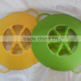 Hotsale FDA Grade Silicone Pot Cover Spill Stopper Lid Silicone Pot Cover Lid With Handle thumbnail-2