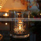 Laser Sliver Glass Tealight Candle Holders thumbnail-4
