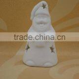 Hand Made Porcelain Christmas Figurine With LED Light for Decoration thumbnail-1