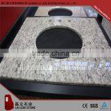 Polished New Crema Marfil Prefab Marble Kitchen Countertop thumbnail-3