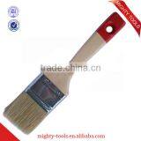 Red Tip Varnished Wooden Handle 100% Bristle Roller Paint Brush thumbnail-1