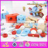 DIY 28PCS Wooden Screw Airplane Toys for Kids,Wooden Toy Screw Nut Combination for Children W03C018 thumbnail-6