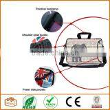 13-Inch Pink Water Ripples Bohemian Style Grey Elephant Neoprene Laptop Sleeve Case Bag Handbag With Extra Side Pocket thumbnail-4