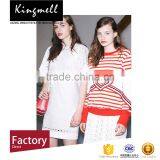 Wholesale Organic White Cotton Fabric With 100% Cotton for Lady Dress thumbnail-1
