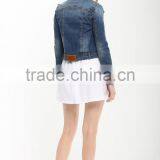 Oem Service Korean Style Loose Fancy Short Style Denim Jacket Wholesale thumbnail-6