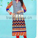 LADIES COTTON PRINTED KURTI thumbnail-2