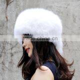 CX-C-169D Winter Good Quality Hot Selling Genuine Fox Fur Cap thumbnail-2