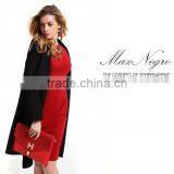 Maxnegio New 2017 Korea Women Winter Black Cashmere Coat