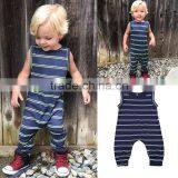 Latest Design Custom Design Onesie Kids Clothes Wholesale Cotton Jumpsuit Clothing Summer Stripe Baby Romper thumbnail-4