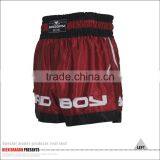 High Quality Custom Muay Thai Red Boxing Shorts thumbnail-4
