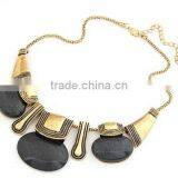 Zm33435a Fashion Bohemian Women Turquoise Gold Plated Statement Necklace Jewelry thumbnail-6