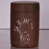 Bamboo Design China Antique Hand Painted Tea Caddy Nixing Ceramic Tea Canister