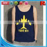 China Custom Wholesale Polyester Screen Printed Women Tank Tops Fancy Ladies Sleeveless Tops Latest Design thumbnail-5