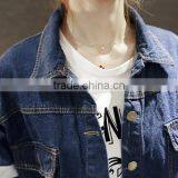 New 2016 BF Style Ladies Denim Jackets Outwear Jeans Coat Short Jackets Women Fashion Letter Print Jeans Coats Female Jackets thumbnail-5