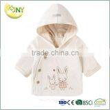 Cheap Wholesale Baby Clothes Spring Outfits 100%cotton Hooded Children's Coat thumbnail-1