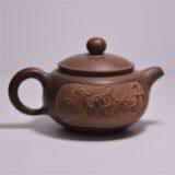 Beautiful Hand Carving Modern China New Design Round Tea Pot Tea Ware thumbnail-4