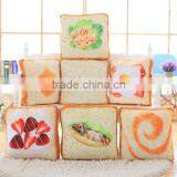 Cushion Pillow Soft Cat Bed Toast Butter Egg Funny Sponge Cushion thumbnail-2