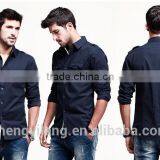 Mens Slim Fit Cotton Casual Shirt With Customer Logo Made in Guangzhou Factory Directly thumbnail-4