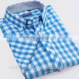 Short Sleeve Button Down Big Plaid Summer Shirt thumbnail-5