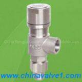 Spring loaded low lift external thread type safety valve