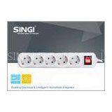 Self Grounding Multi Outlet Power Strip , Extra Long Power Strip