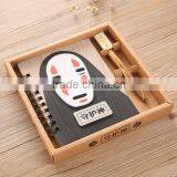 Hot Sale Spirited Away no Face Man Cute Cartoon Wood Cover Anime Paper Notebook for Students thumbnail-6