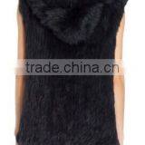 YR253 Lots of Color Rabbit Fur Gilet/Fashion Women Fur Waistcoat Vest thumbnail-4