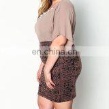 Dongguan Hot Sell Women Dresses for Plus Size Dress Designs Fat Women Tribal Chiffon Dress With Necklace thumbnail-5