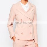 Long sleeves Elegant fashion women office suits with buttons