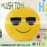 Emoji Kissing Heart Pillow Plush Round Cushion Stuffed Toy Doll for Kids Bed thumbnail-5