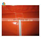 Inflatable Orange Red Brightly Painted Dome Tent For Sale thumbnail-2