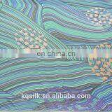 Pure Silk Georgette Fabric With Multi-color Patterns