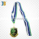 Shield Shape Custom Painted Football Sports Award Gold Medal