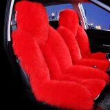 Premium Fluffy Sheepskin Fur Car Seat Cover thumbnail-4