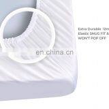 Premium Soft Wrinkle Resistant Fabric Solid Color Fitted Bed Sheet thumbnail-1