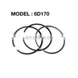 NEW STD 6D170 PISTON RING FOR EXCAVATOR INDUSTRIAL DIESEL ENGINE SPARE PART thumbnail-1
