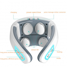 Amazon Hot Selling Mini Portable Travel Relax Neck Care Electric Massager Machine With Remote Control